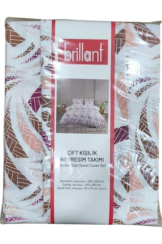 Çift Kişilik Desenli Nevresim Takımı Çok Renkli