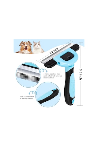 Evcil Hayvan Bakım Fırçası, Köpekler Ve Kediler İçin Deshedding Aleti, Kısa Orta Ve Uzun Evcil Hayvan Tüyleri İ