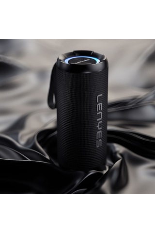 Lenyes S871 Rgb Işıklı Taşınabilir Su Geçirmez Tws Bluetooth Hoparlör Siyah