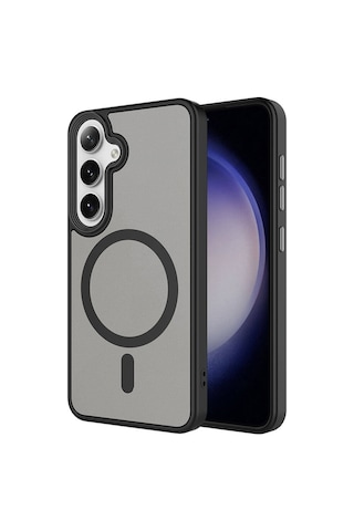 Galaxy Uyumlu S24 Plus Kılıf Sert Pc Arka Yüzey Wireless Şarj Özellikli Casen Flet Magsafe Kılıf