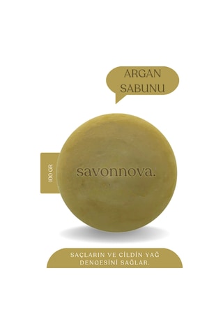 Doğal Argan Sabunu, Ciltler İçin Katkısız Sabun, Argan Yağlı Sabun 100gr
