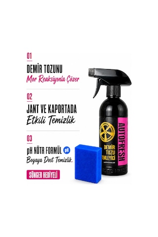 Autofresh Demir Tozu Jant ve Kaporta Ph Nötr Temizleyici 410 ML