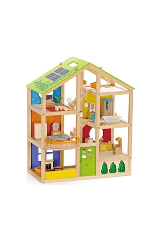 Hape 4 Mevsim Mobilyalı Oyuncak Ev