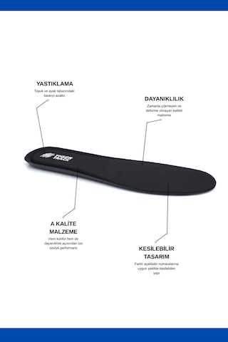 Tıger Track Flexistep Spor Ve Günlük Kullanım Için Ultra Konforlu Ortopedik Ayakkabı Tabanlığı Kadın Erkek