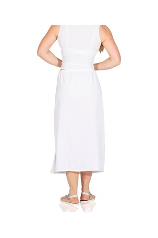 Jüpon Şile Bezi Pamuk Uzun Etek Astarı Tam Boy Jipon Beyaz Byz