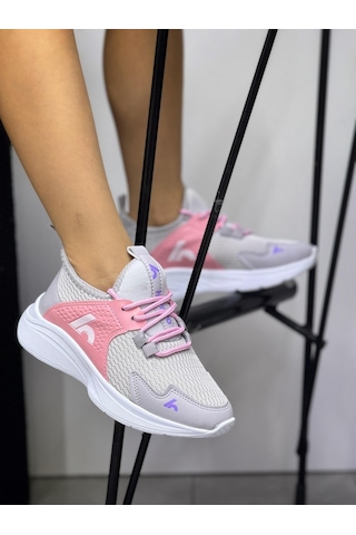 Bağcıklı Unisex Çocuk Spor Ayakkabısı-buz-şeker Pembe-323 Çok Renkli