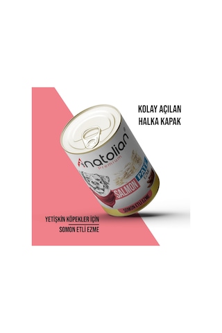 Anatolian Premium Somonlu Ezme Yetişkin Köpek Konservesi 400 gr x 12 Adet