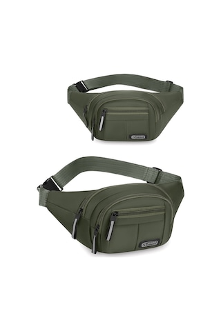 Green Erkek Büyük Kapasiteli Spor Bel Paketi Taşınabilir Anti Yeşil