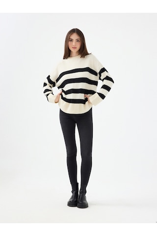 LOFT Oversize Kadın Kazak Lf2041701 Q1.v1 Ekru