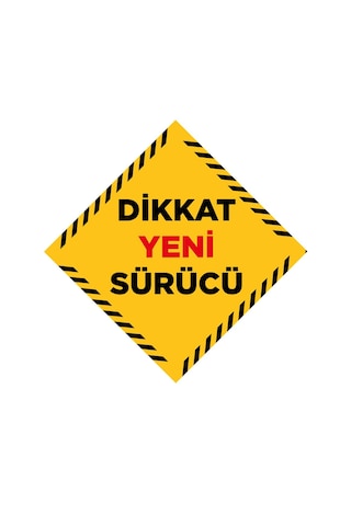 Yeni Sürücü Etiketi 1 Yeni Sürücü Etiketi 1