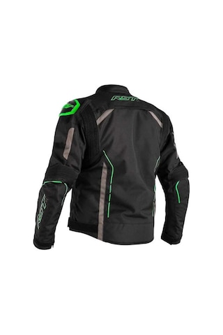 Rst S1 Mevsimlik Motosiklet Ceketi Siyah Neon Yeşil