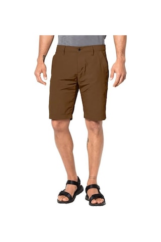 Jack Wolfskin Desert Erkek Outdoor Şort Kahverengi Kahverengi