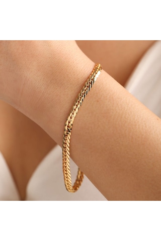 Sembol Gold 14 Ayar Altın Gurmet Bileklik 5mm Çok Renkli