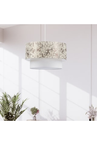 Pasta Tekli Sarkıt Avize Zeytin Dalı Yatak Odası Salon Oturma Odası Sarkıt Beyaz - Kahverengi