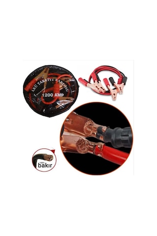 Rekotools-1200 Amper Akü Takviye Kablosu Taşıma Çantalı 2,30Metre / 526254212