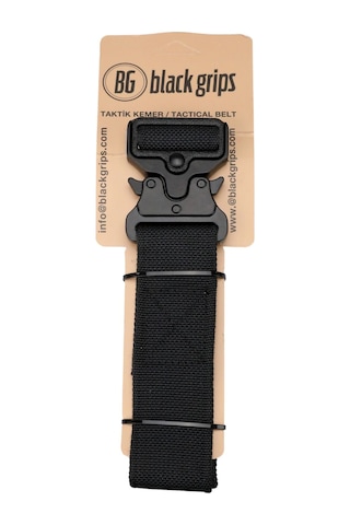 Black Grips Taktik Outdoor Kemer Palaska Metal Tokalı // Siyah Siyah