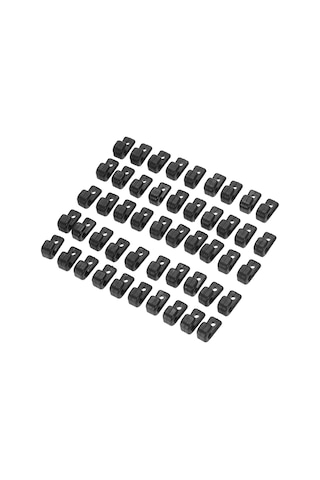 Konesam 50 Adet Nylon J Kanca, Gemi Sahnesi İçin Bungee Kordon Takımı, Dayanıklı Konstruksiyon, Kolay Kurulum 4mm Cıvata/riveti Uyumlu