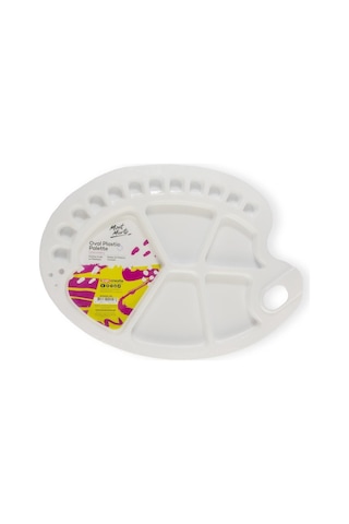 Mm Oval Plastik Palet 34x25cm