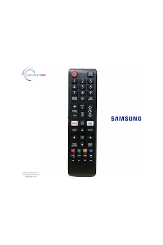 Samsung Uyumlu İle 55q60t Smart 4k Led Tv Kumandası Netflix