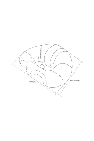 Bebek Yatmaz Destek Oturma Minderi - Gri Sarı
