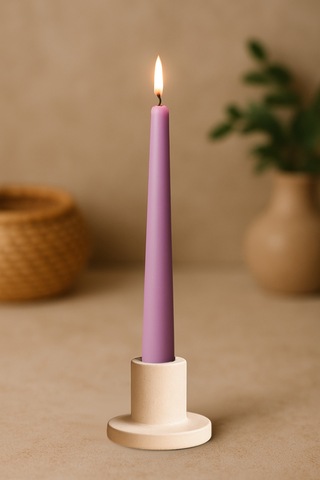 Şamdanlıklı Renkli Mum Mavi