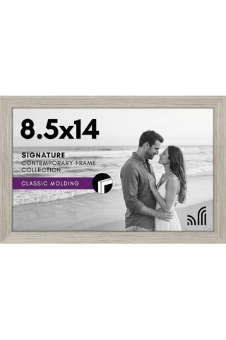 8,5 X 14 Kırılmaya Dayanıklı Camlı Resim Çerçevesi - Tasarlanmış Ahşap İle Galeri Tarzı Çerçeve - İmza Koleksiyonu - Duvar Ekranı İçin Fotoğraf Çerçevesi - Driftwood