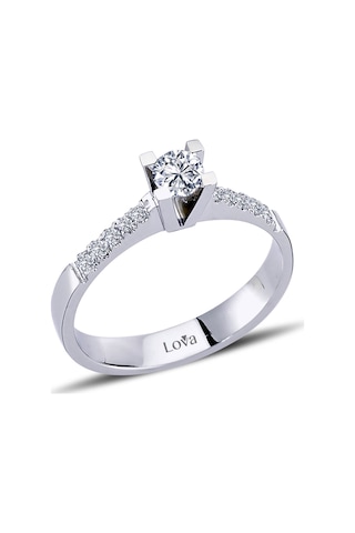 Lova Toplam 0,30 Karat Pırlanta Tektaş Yüzük - 1050091