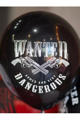 Riota Gangster Parti İçin Balon Seti 15 Adet 244024849 BEYAZ