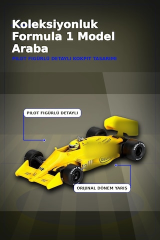 1987 Monaco Gp Birincisi Ayrton Senna Lotus 99t 12 1/64 Olcekte Model Araba Bx-313381