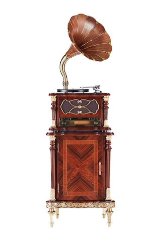 Fennessy F1877-730f Vintage 100w Hifi Gramofon Pikap Plakçalar, Bluetooth, Cd, Radio, Usb Çalar
