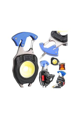 Wrt Şarjlı Led Lambası Kamp Çakmak Mini Fener Mavi