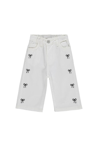 Civil Baby Kız Bebek Fiyonklu 6-18 Ay Pantolon - Ekru