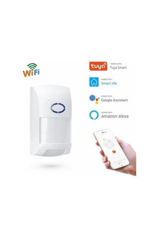 Hs-15 Evcil Hayvan Dostu Akıllı Wifi Pır Hareket Sensörü Tuya Uyumlu, Bildirimli, Kablosuz