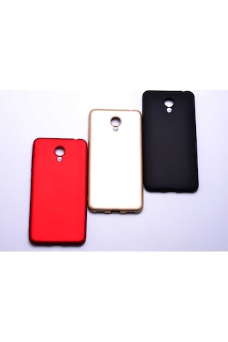 Meizu M6 Kılıf Zore Premier Silikon Kapak Gold