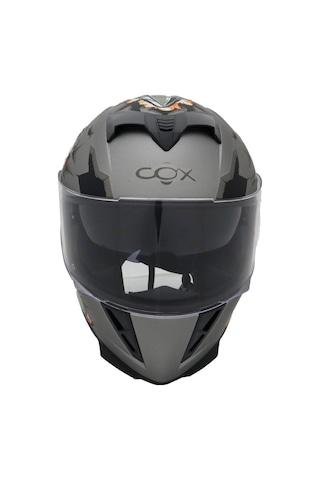 Cox Güneş Vizörlü Kapalı Kask Sr-F Boom Mat
