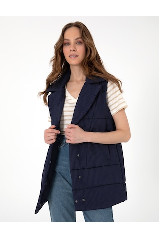 Pierre Cardin Kadın Lacivert Mont Yelek 50300928-vr033