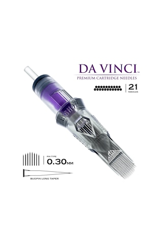 Bishop Davinci V2 1021 Cmlt Curved Magnum Bugpin Long Taper Kartuş Dövme İğnesi