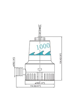 Seamaxx Sintine Pompası 1000gph 24v