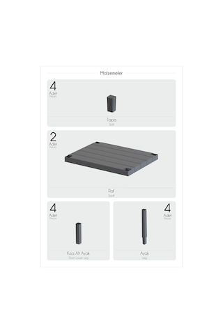 2 Katlı Dikey Raf, Plastik Sehpa, Çiçeklik, Saksılık, Banyo Mutfak Rafı, Yeşil Yeşil