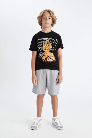 DeFacto Erkek Çocuk Bisiklet Yaka Baskılı Kısa Kollu Tişört A0449A824HSBK81