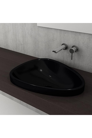 Bocchi Etna Tezgah Üstü Lavabo Parlak Siyah 58 CM 1112-005-0125