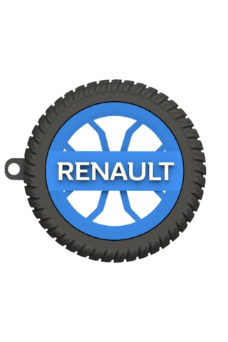 Renault Uyumlu Özel Tasarım Anahtarlık - Premium Hafif Ve Dayanıklı Mavi