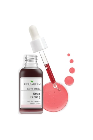 Herbaderm Süper Serum Aydınlatıcı Cilt Tonu Eşitleyici Peeling 30 ML