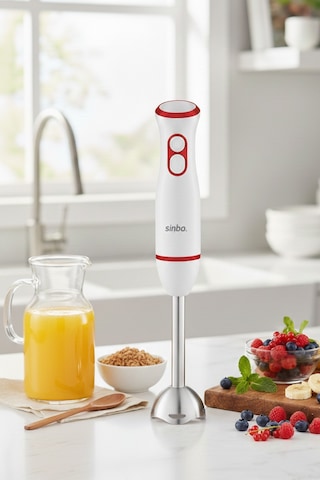 Sinbo SHB-7514 400 W Paslanmaz Çelik Bıçaklı El Blenderı