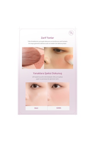 Dasique Karıştırılabilir Renk Tonlarına Sahip 4lü Allık Paleti Blending Mood Cheek 05 Violet Knit 05 Violet Knit
