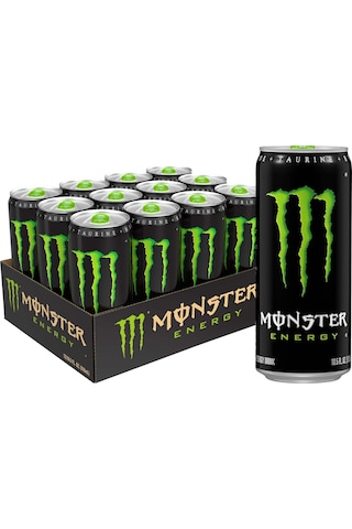 Monster Energy Orijinal Enerji İçeceği 500 Ml X 12 Adet