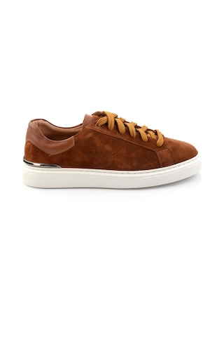 Taba Hakiki Deri Erkek Sneaker E01595327502 Taba
