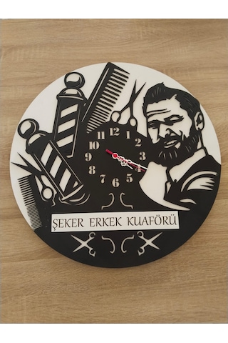 Berber & Kuaför & Güzellik Merkezi Kişiye Özel İsim Yazılı Şık Renkli