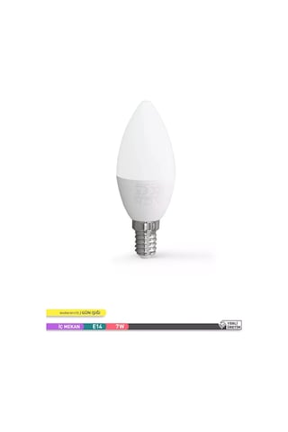 ACK LED Mum Ampul 3000K Gün Işığı 220V 7W E14