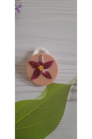 Nakışlı lastik tokalarımız Açık Pembe
